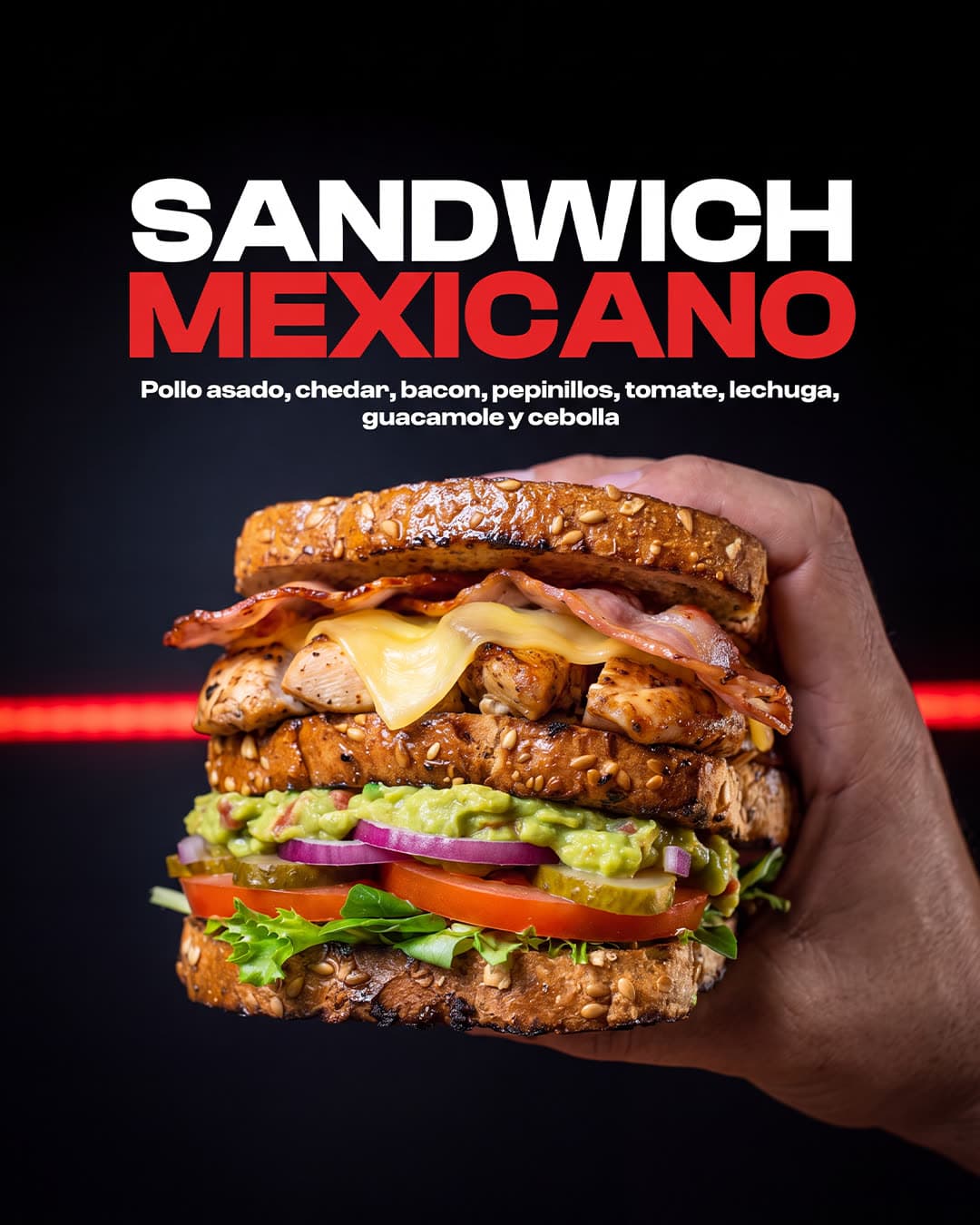 Creatividad de producto: sándwich mexicano