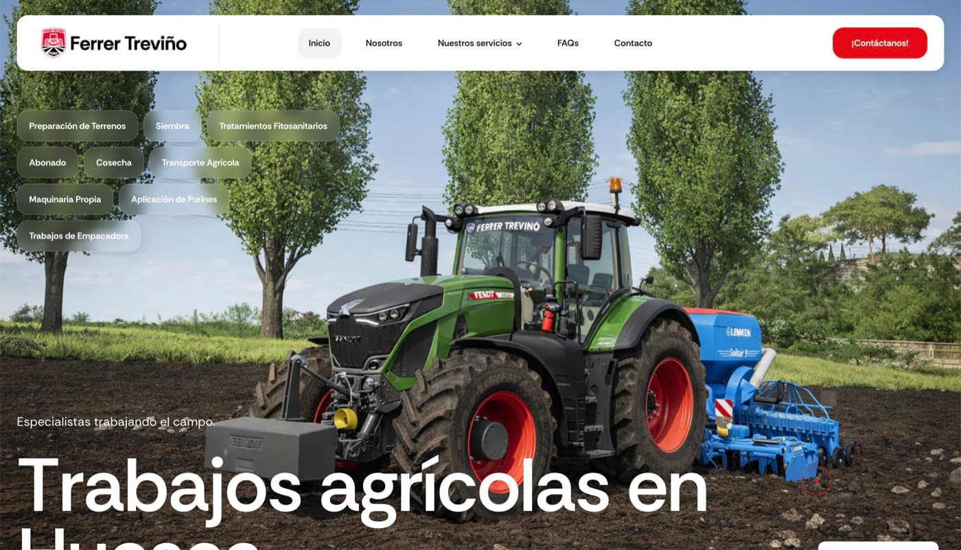 Página web a medida diseñada en Monzón